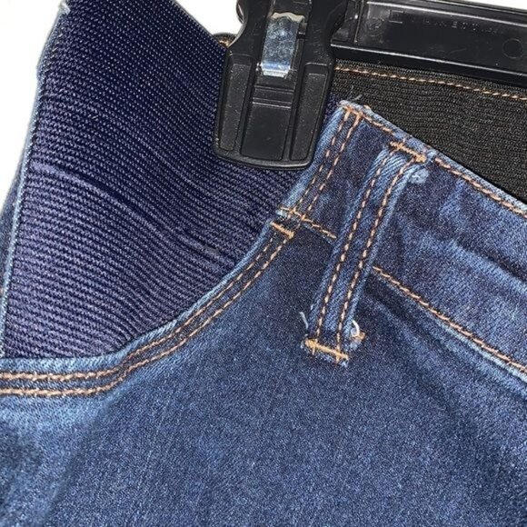 Liz Lange Maternity Denim Jegging S/P Stretchy Waistband - Picture 2 of 7